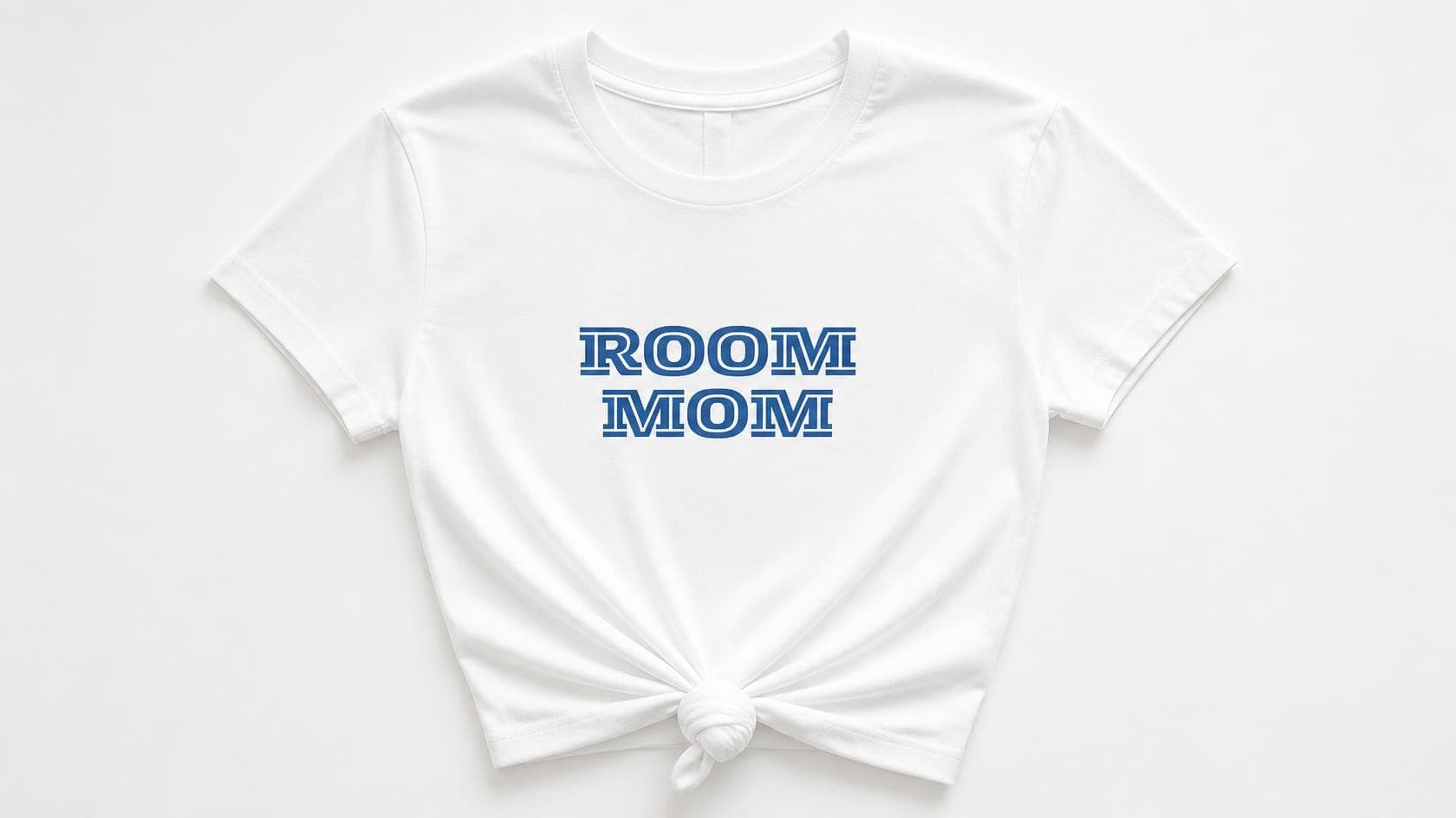 Room Mom knotted-hem tee