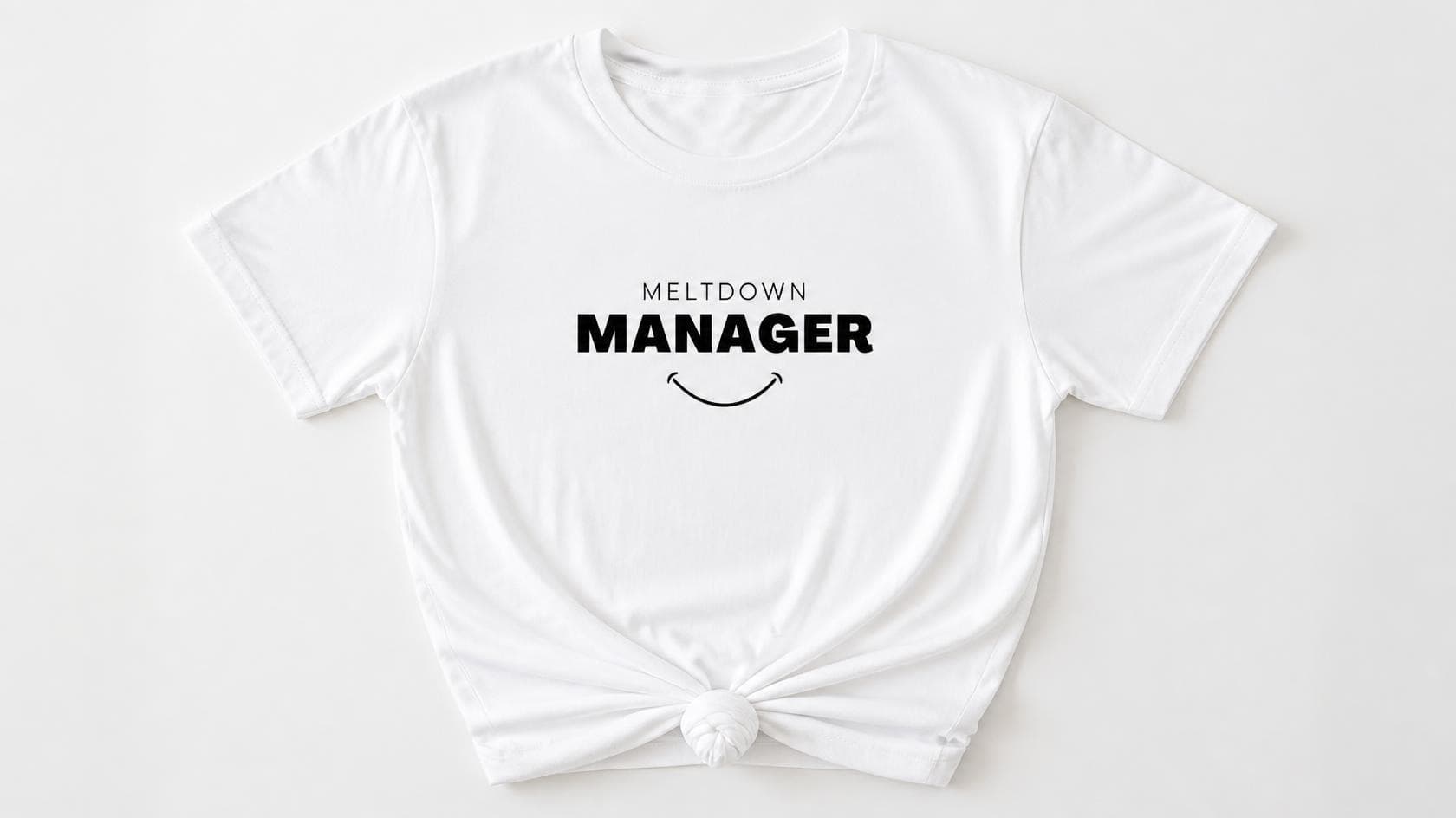 Meltdown Manager knotted-hem tee