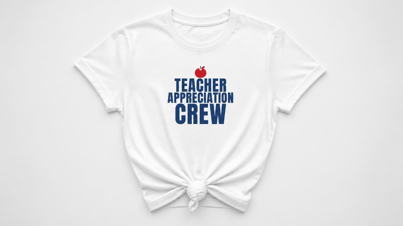 Teacher Appreciation Crew knotted-hem tee