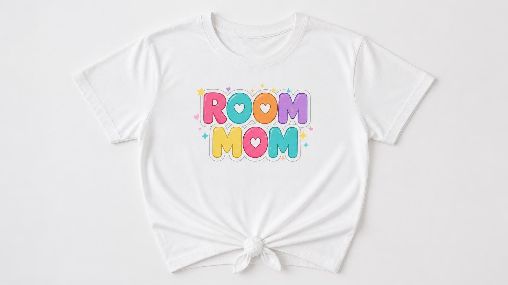 Cute Room Mom knotted-hem tee