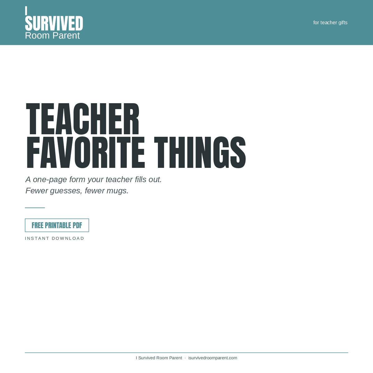 Teacher Favorite Things