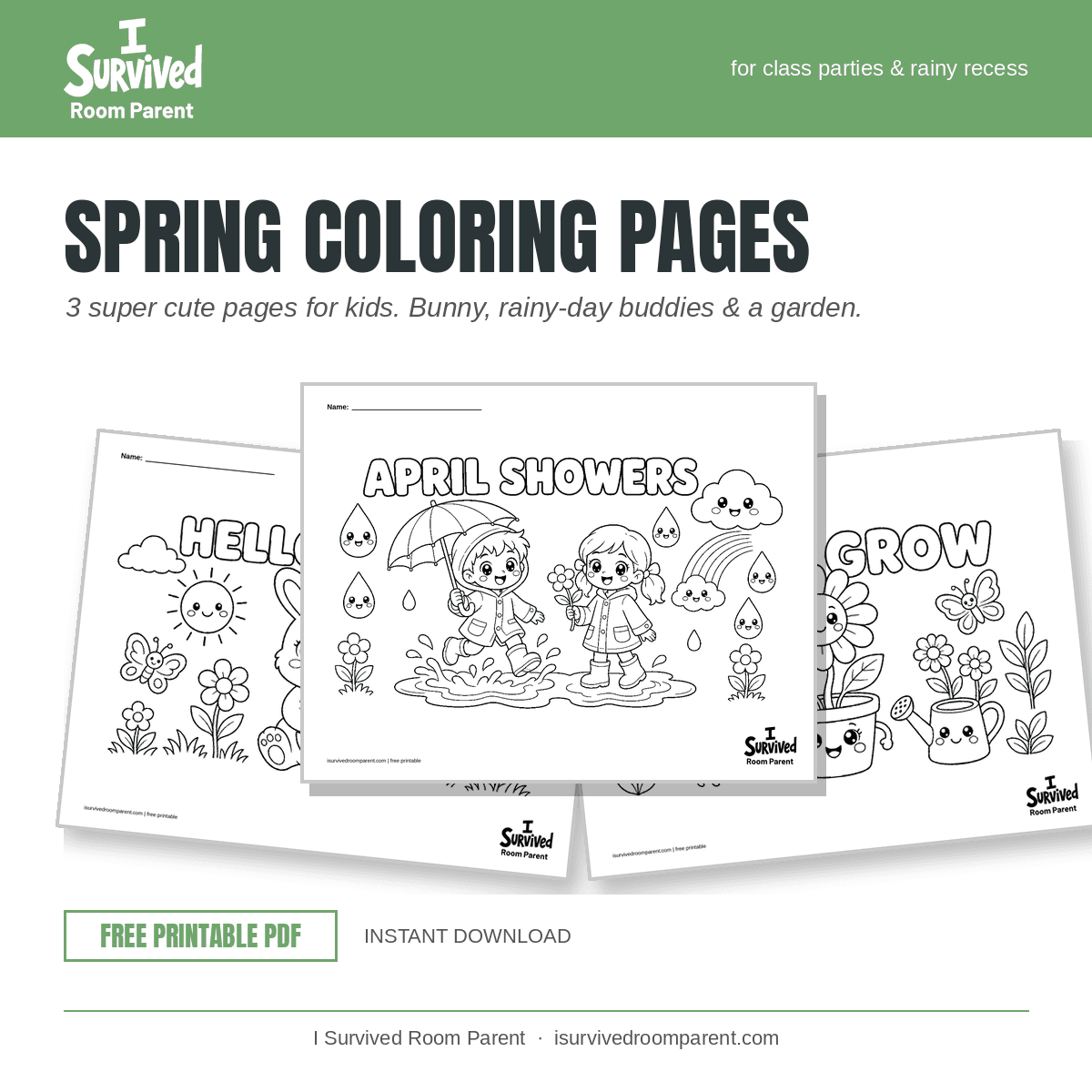 Spring Coloring Pages