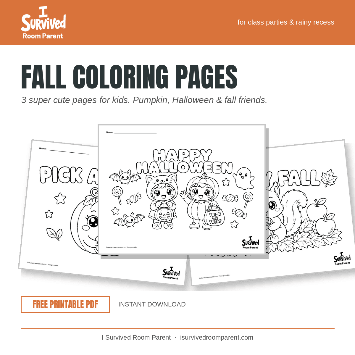 Fall Coloring Pages